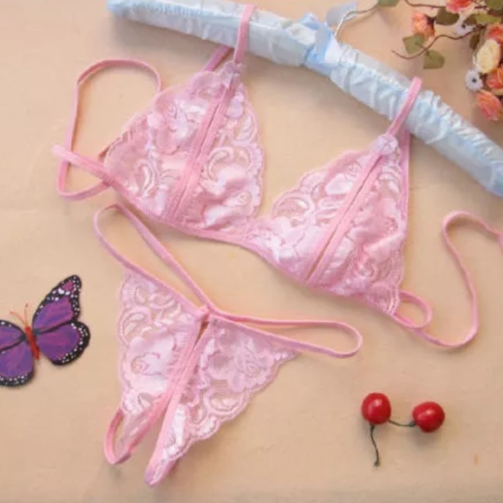 Pink lingerie